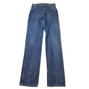 Vintage Wrangler 13MWGZG High Waisted Cowboy Cut Jeans Womens Size 15 Blue Denim